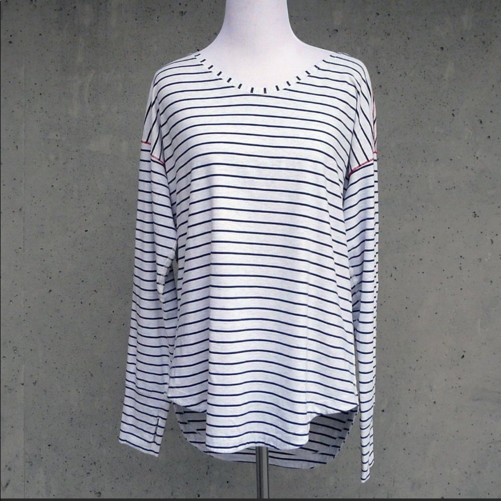 LULULEMON long sleeve shirt, striped, XL or 16